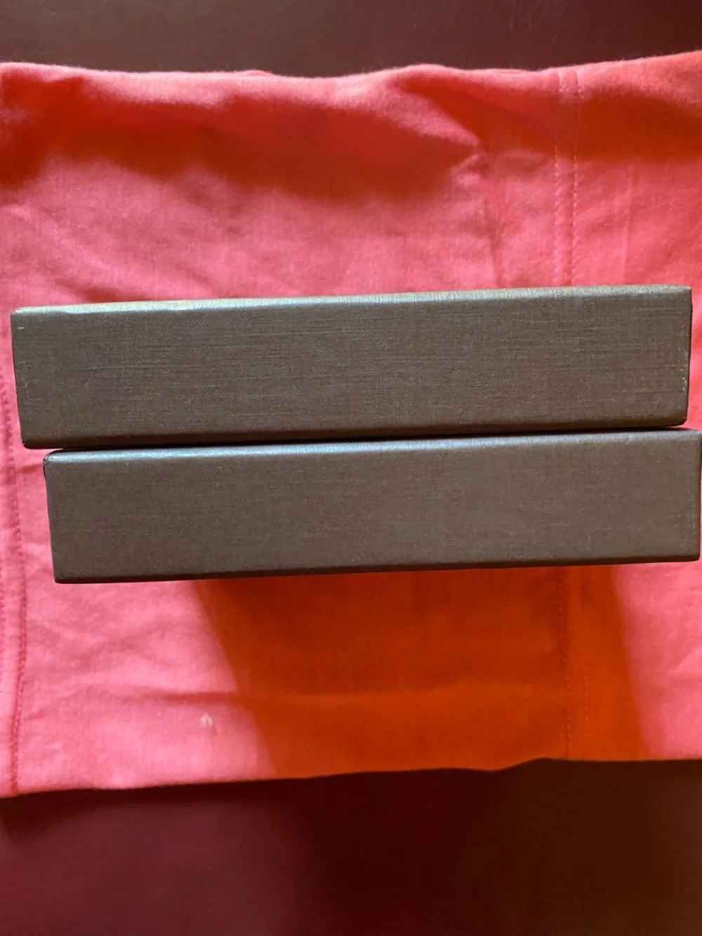 Two Louis Vuitton Dark Brown Boxes